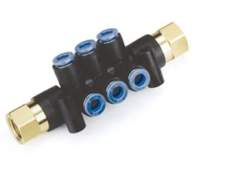 SMC KM11-08-12-6. KM11, One-touch Fittings Manifold Series - Port A One-touch Fitting, Port B One-touch Fitting