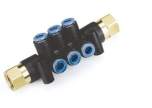 SMC KM12-04-02-10. KM12, One-touch Fittings Manifold Series - Port A One-touch Fitting, Port B Rc(PT) Female Thread