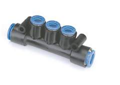 SMC KM13-06-08-3. KM13, One-touch Fittings Manifold Series - Port A One-touch Fitting, Port B One-touch Fitting