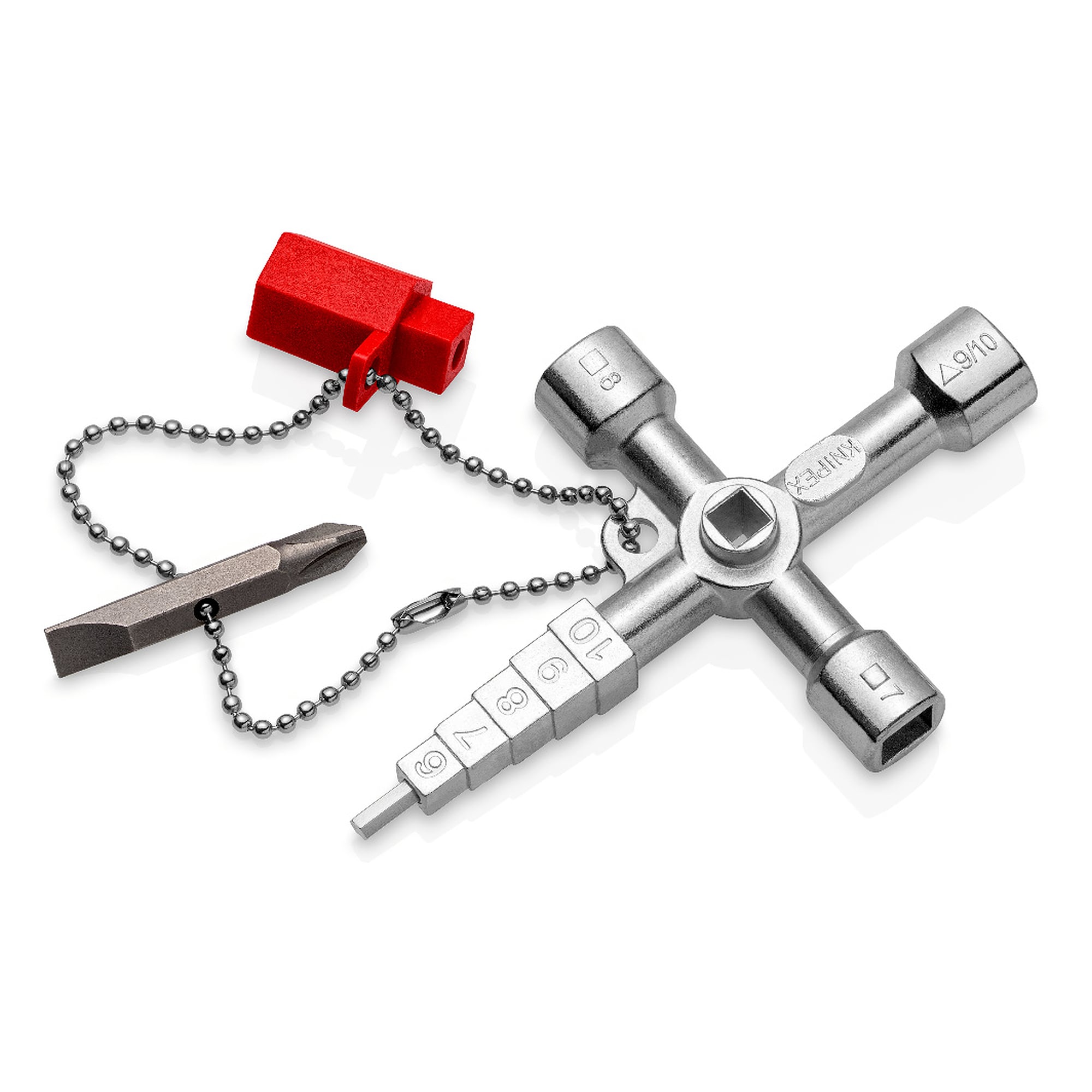 Profi-Key universal key for 5 locking systems, with 3 mm grub screw, 89 mm