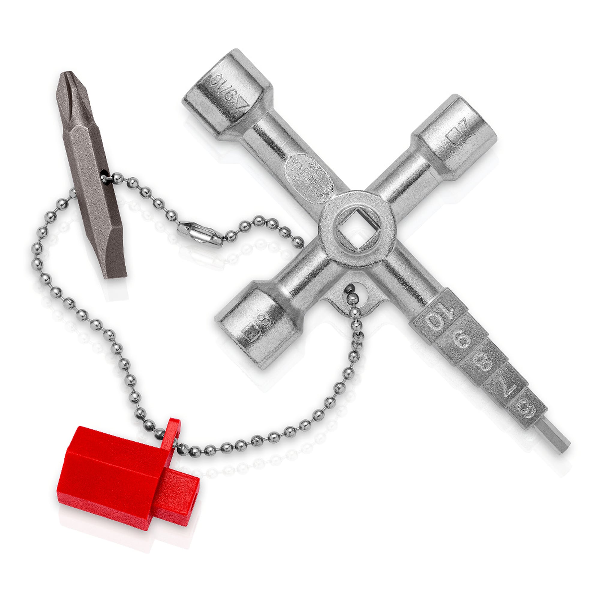 Profi-Key universal key for 5 locking systems, with 3 mm grub screw, 89 mm