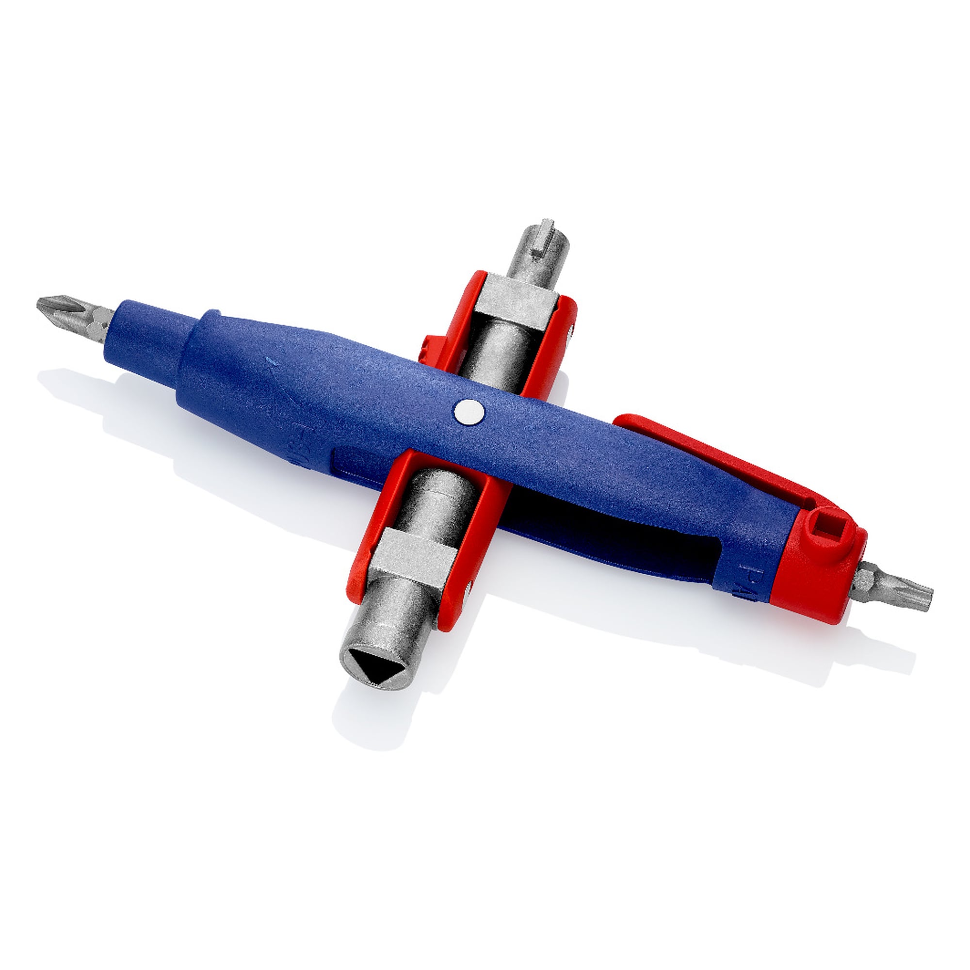 Pen-style control cabinet key for 4 locking systems, with bit holder, 145 mm