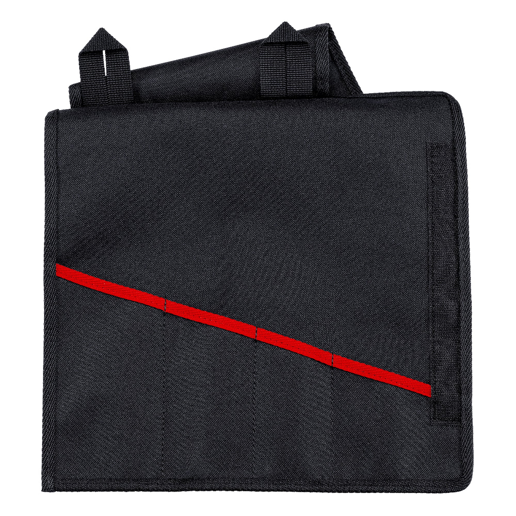 Trousse pour pinces-clés vide, 4 compartiments, polyester avec fermeture scratch