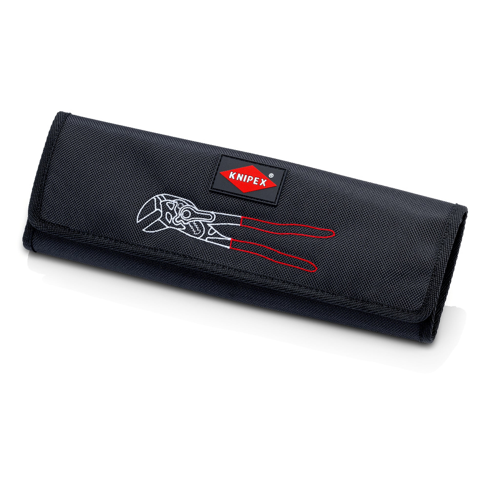 Trousse pour pinces-clés vide, 4 compartiments, polyester avec fermeture scratch