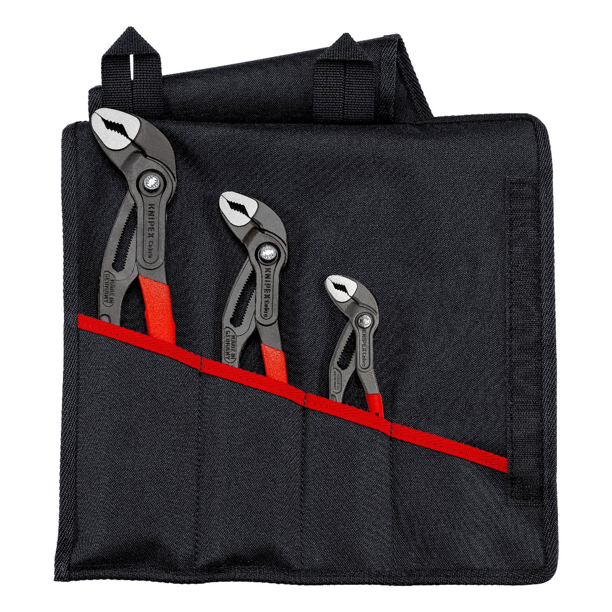 Jeu de 3 pinces multiprises Cobra en trousse, 150, 250 et 300 mm