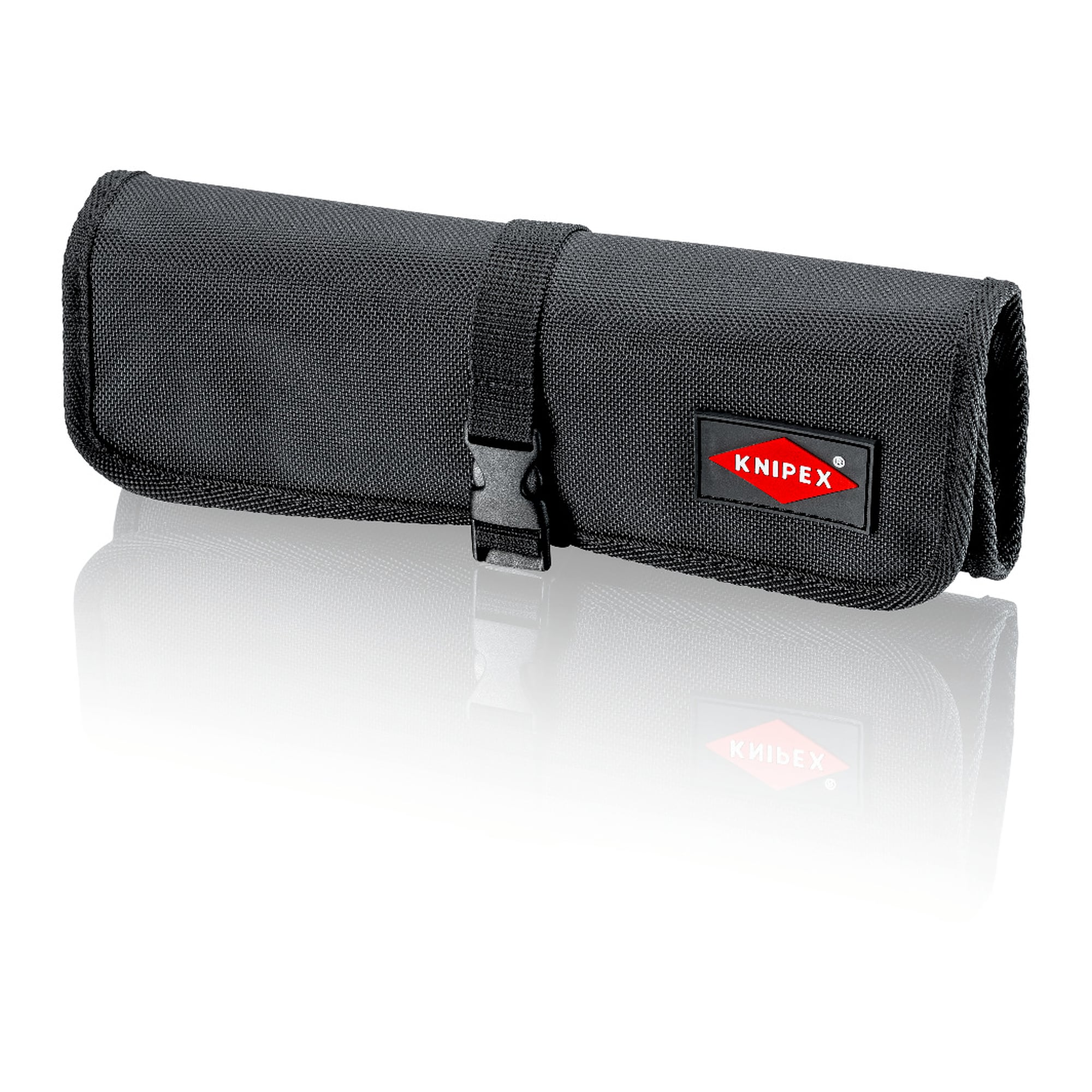 Tool bag empty with 4 compartments in polyester fabric, 315 x 275 mm open