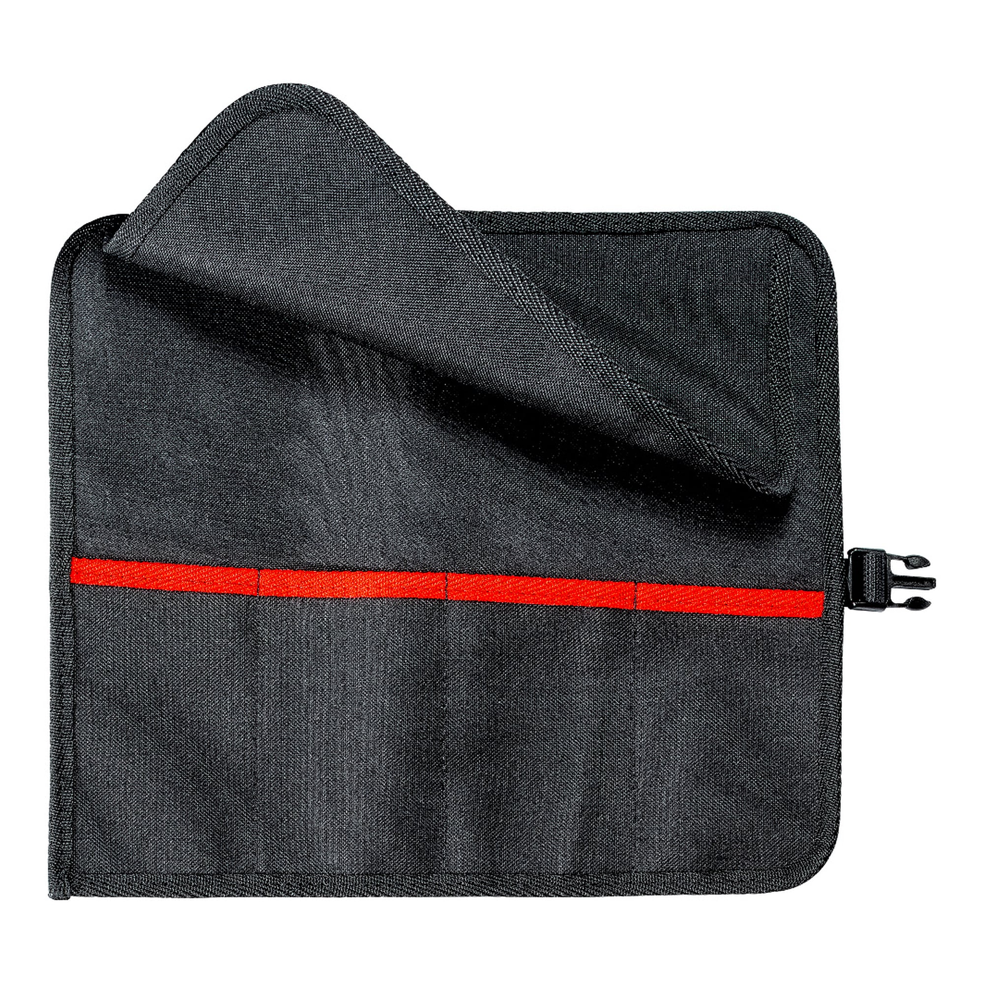 Tool bag empty with 4 compartments in polyester fabric, 315 x 275 mm open