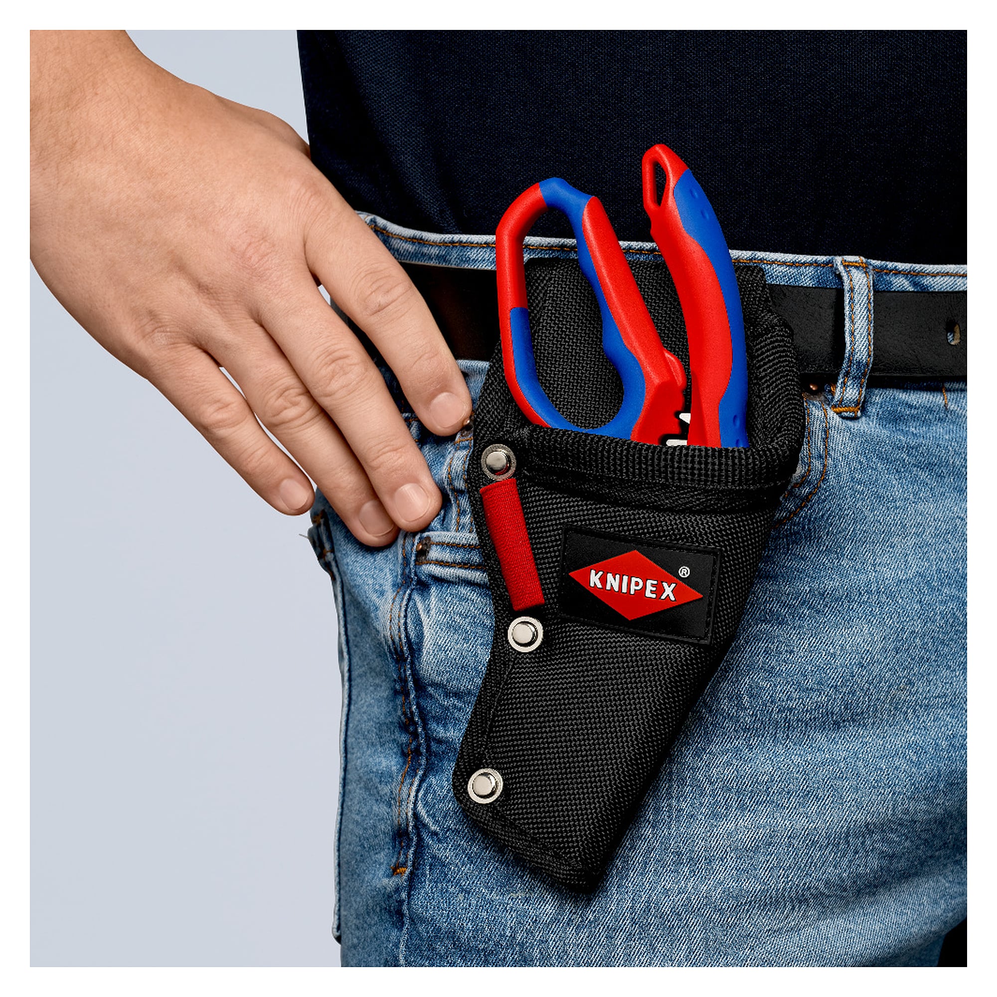 Mehrzweck-Gürteltasche leer für 1 bis 3 Handwerkzeuge mit Stifthalter, 110 x 215 x 40 mm