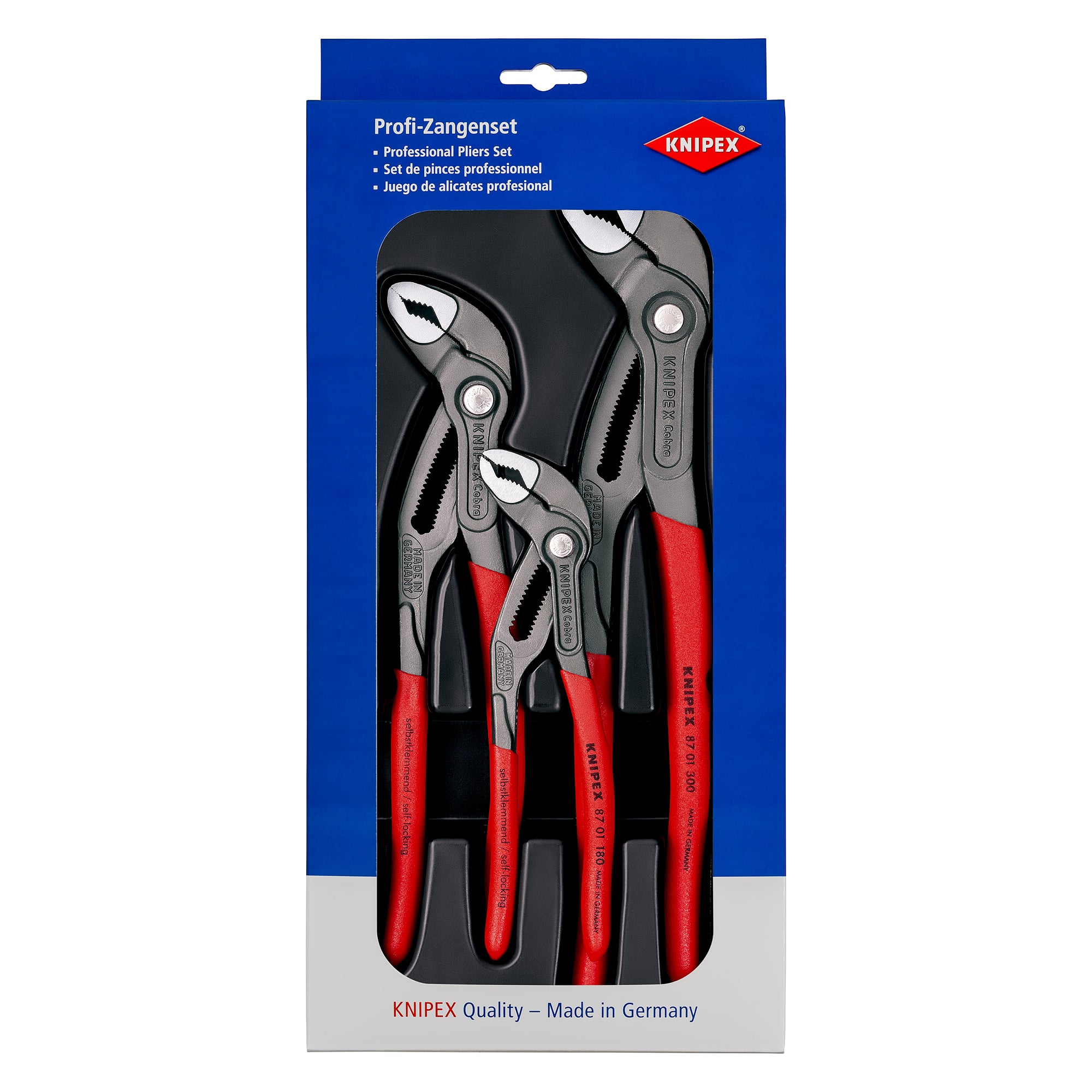 Werkzeug-Set Cobra 3-teilig mit 87 01 180, 87 01 250 und 87 01 300