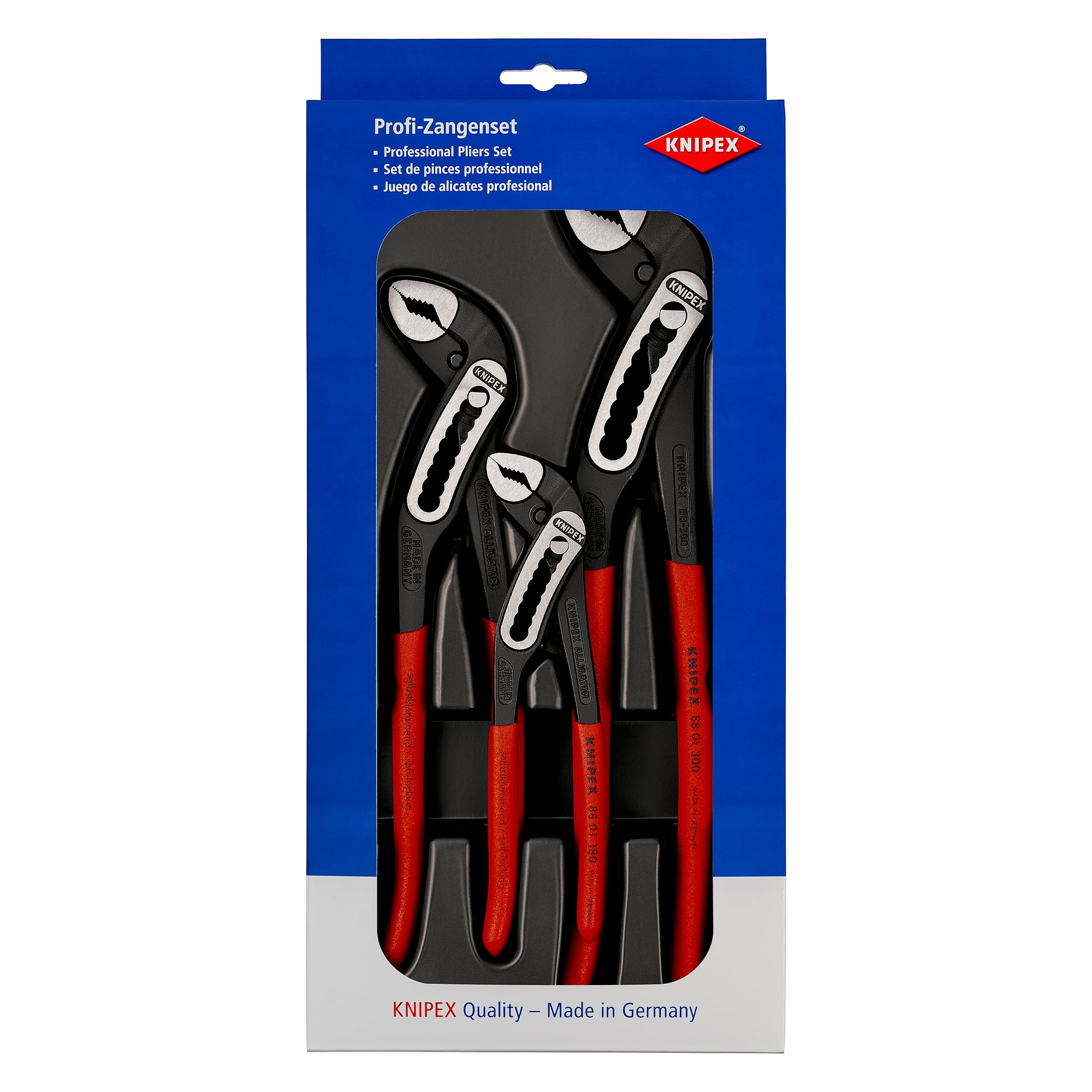 Jeu d'outils Alligator, 3 pièces avec 88 01 180, 88 01 250 et 88 01 300