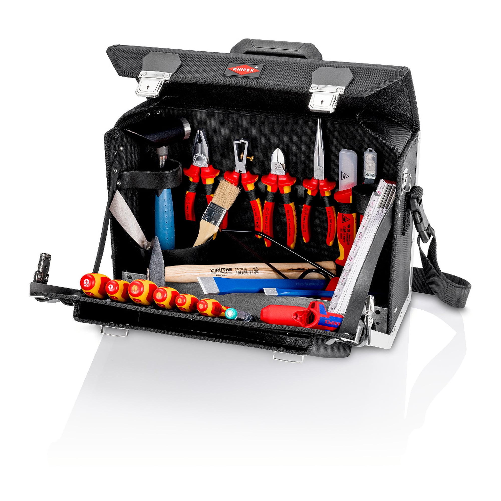 Tool bag Classic Electric, 23 pieces, partly VDE-tested to DIN EN 60900