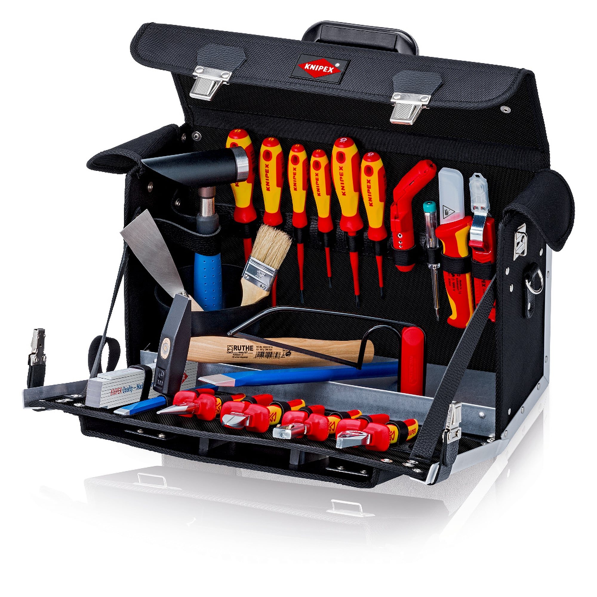 Tool bag Classic Electric, 23 pieces, partly VDE-tested to DIN EN 60900