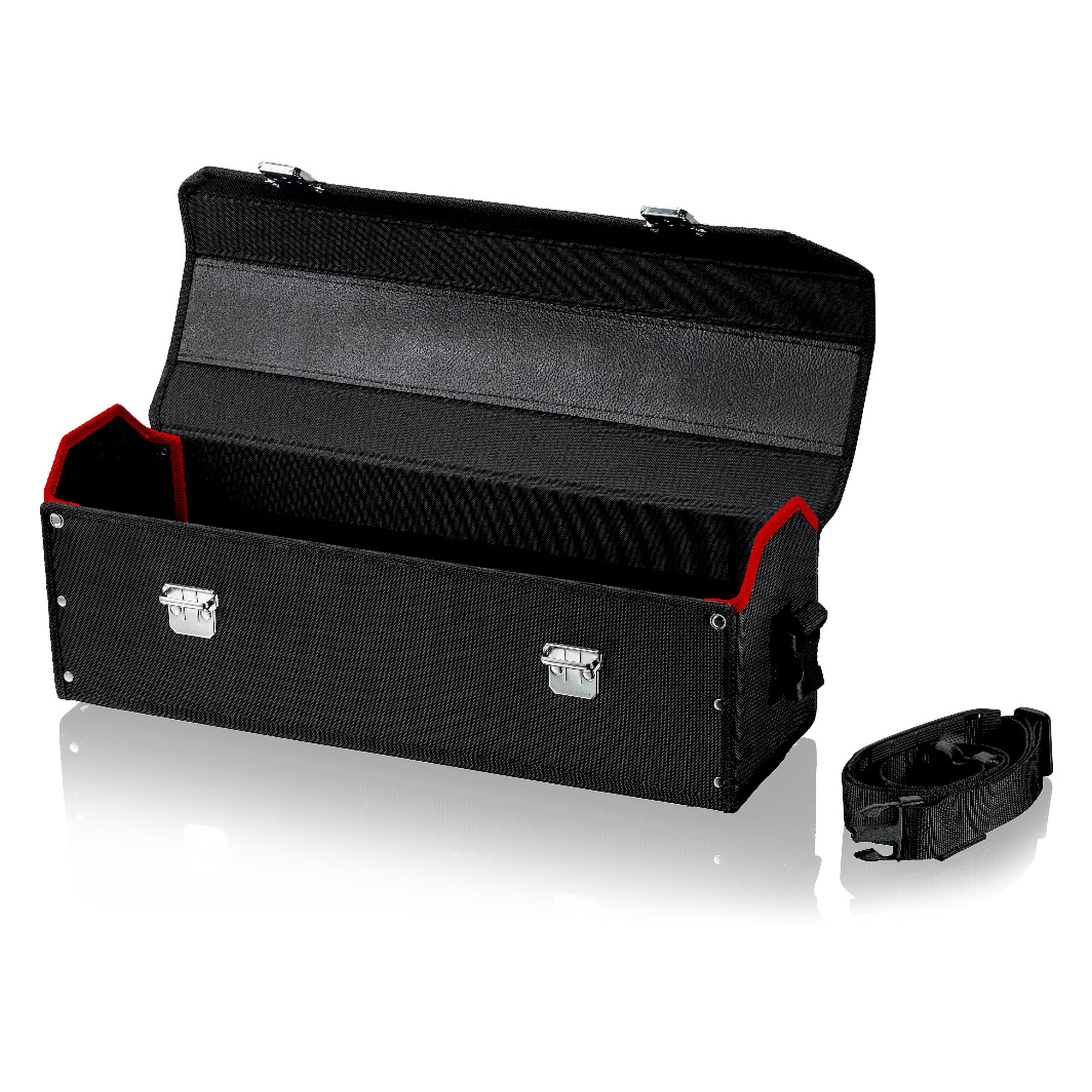 Tool bag Stretched, empty, polyester fabric, for tools up to 450 mm