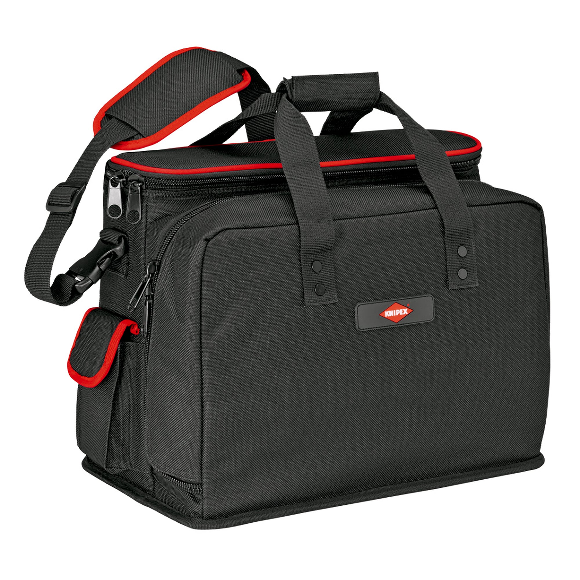 Werkzeugtasche Service, leer, Laptopfach bis 19 Zoll, 47 Steckmöglichkeiten