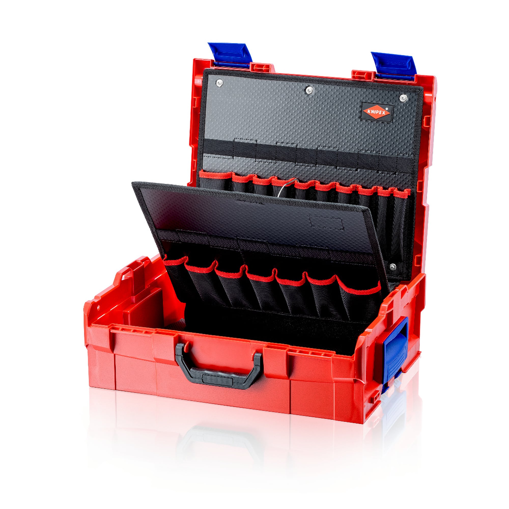 L-BOXX unbestückt mit zweiteiliger Werkzeugtafel, 48 Steckmöglichkeiten, 442 mm breit