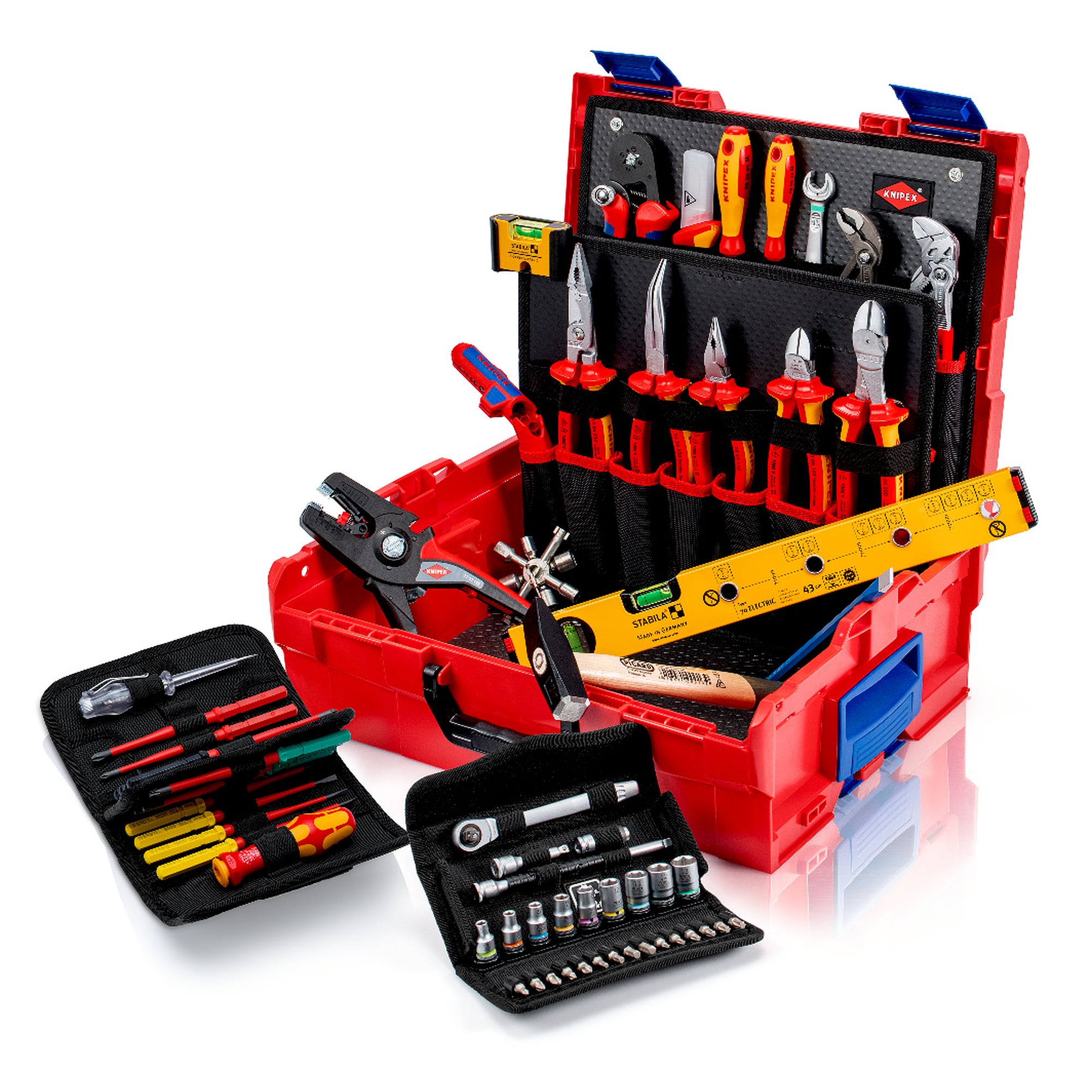 L-BOXX Elektro, 63-teilig, 14 KNIPEX-Werkzeuge, 48 Steckmöglichkeiten
