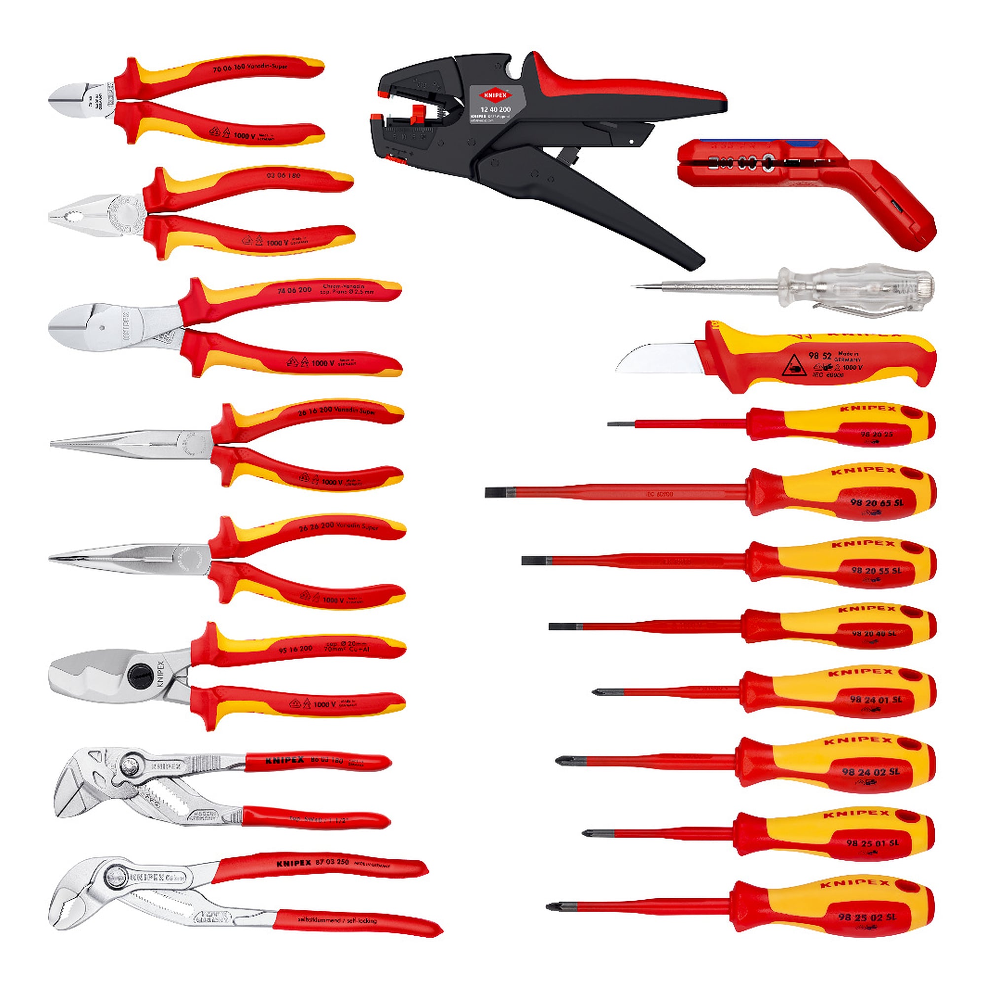 Mallette à outils "Vision24" Électro, 20 pièces, 21 emplacements, 24 litres, charge 20 kg