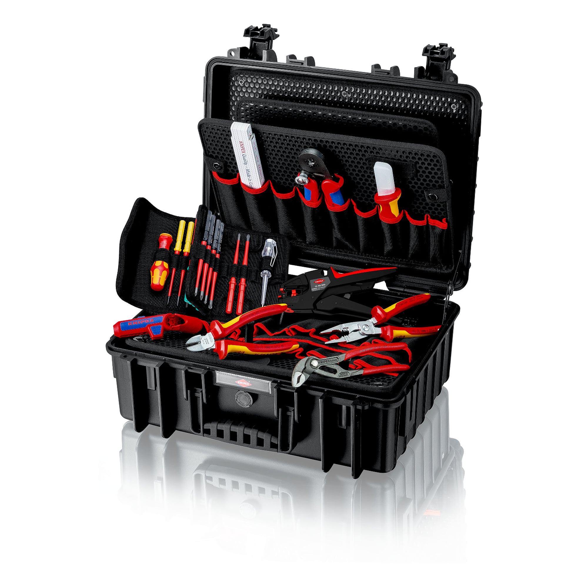 Mallette à outils "Robust23" Électro, 25 pièces, étanche à la poussière et à l'eau, 23 litres