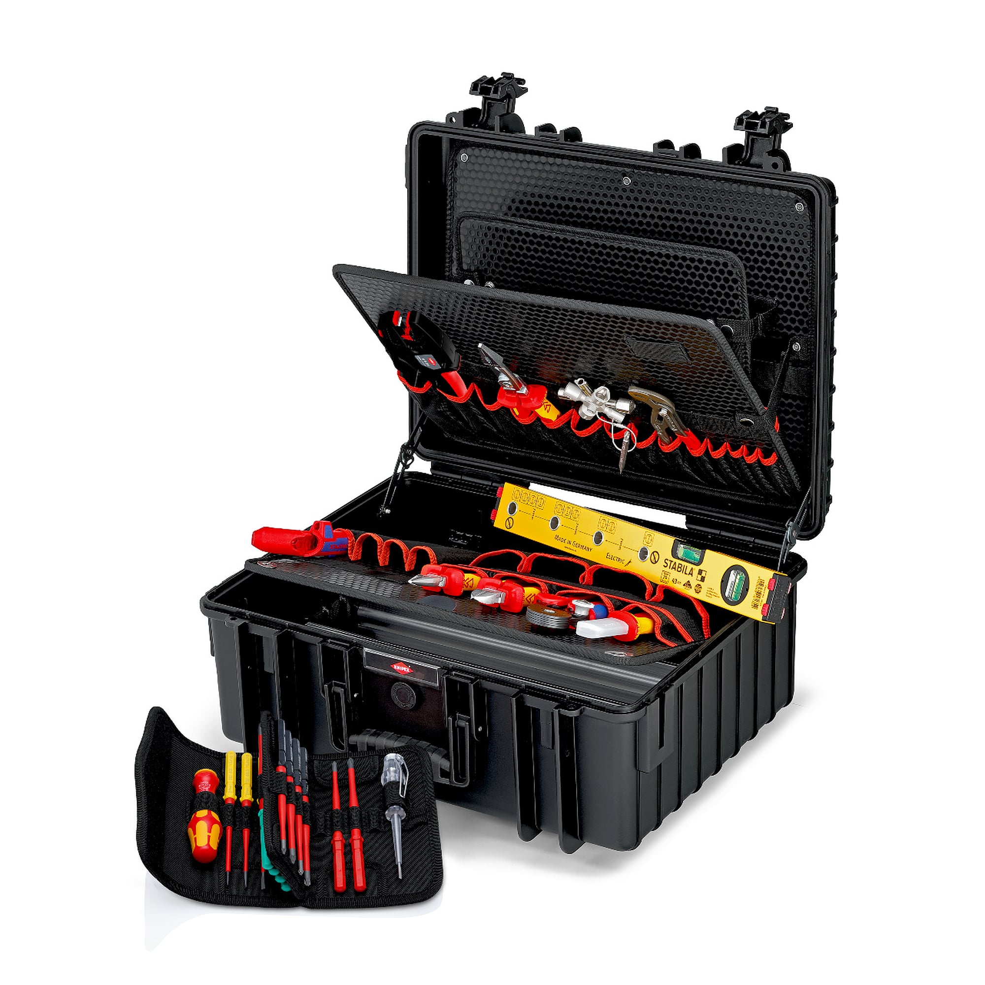Mallette à outils "Robust34" Électro, 26 pièces, étanche poussière et eau, 34 litres