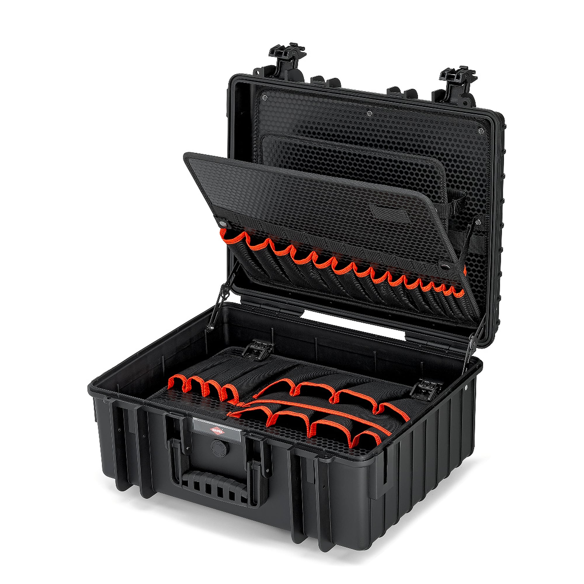 Mallette à outils "Robust34" vide, étanche poussière et eau, 93 emplacements, 34 litres