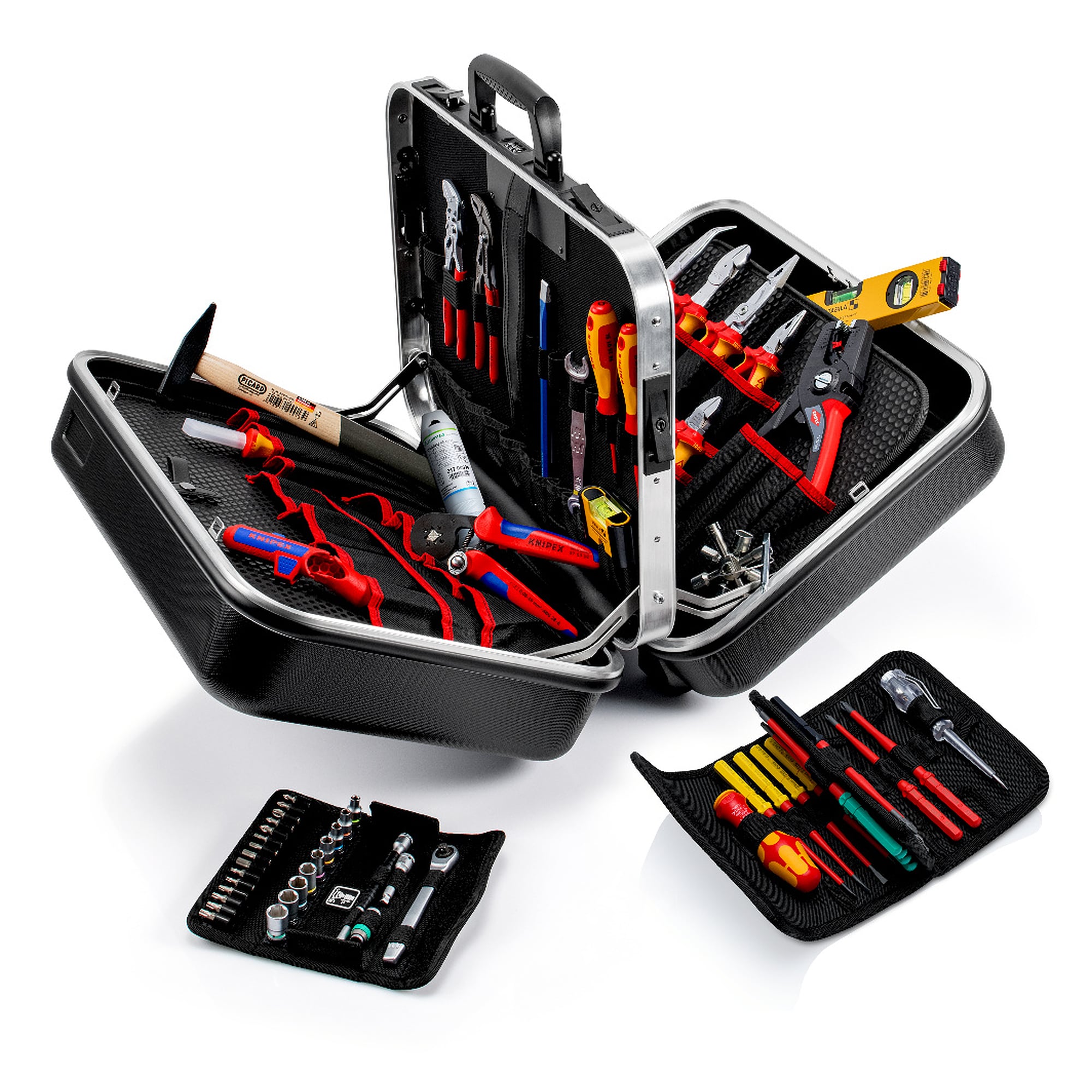 Tool case BIG Twin electric, 66 pieces, 14 KNIPEX tools, 38 litre volume