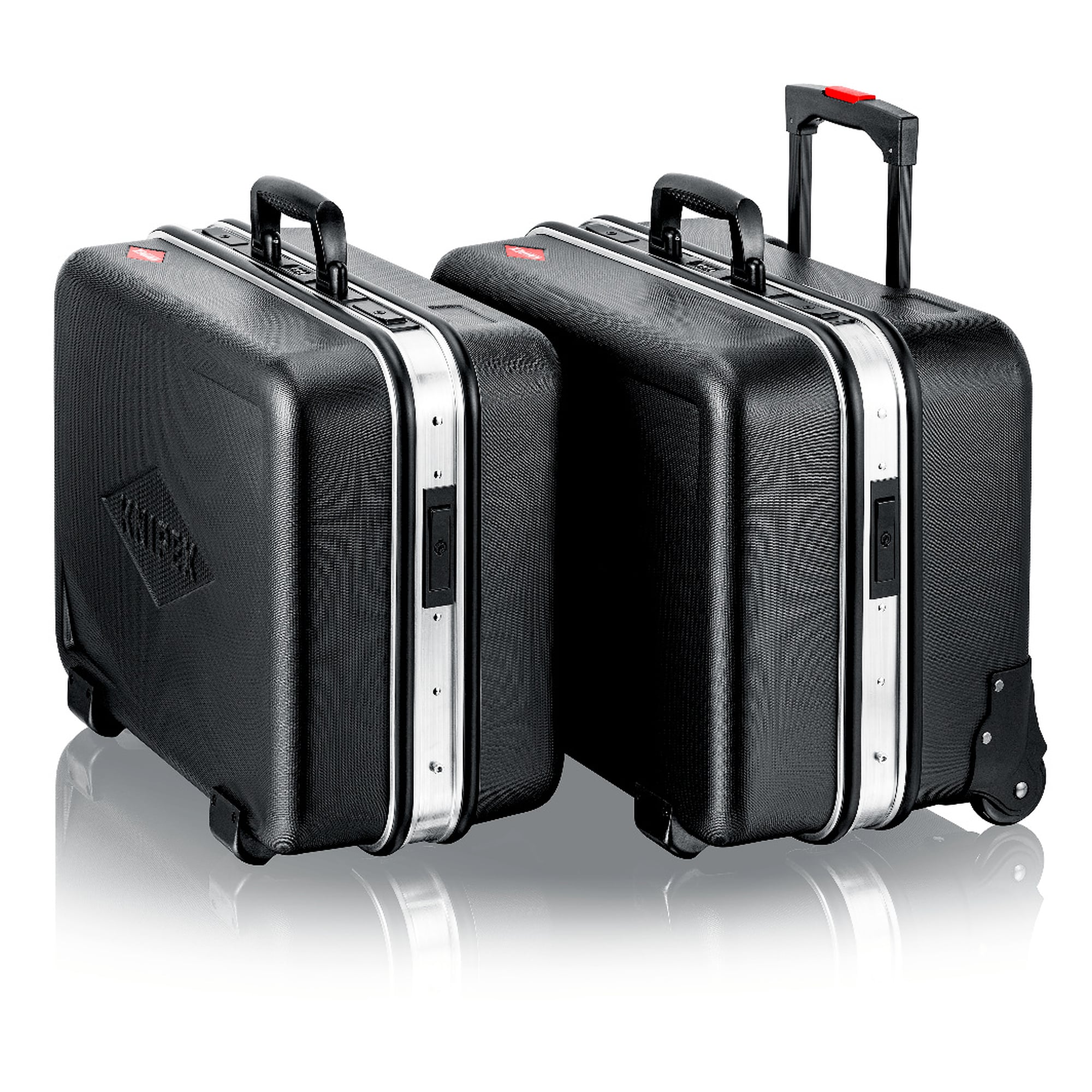 Werkzeugkoffer BIG Twin leer, 38 l Volumen, 95 Steckmöglichkeiten, 25 kg Zuladung