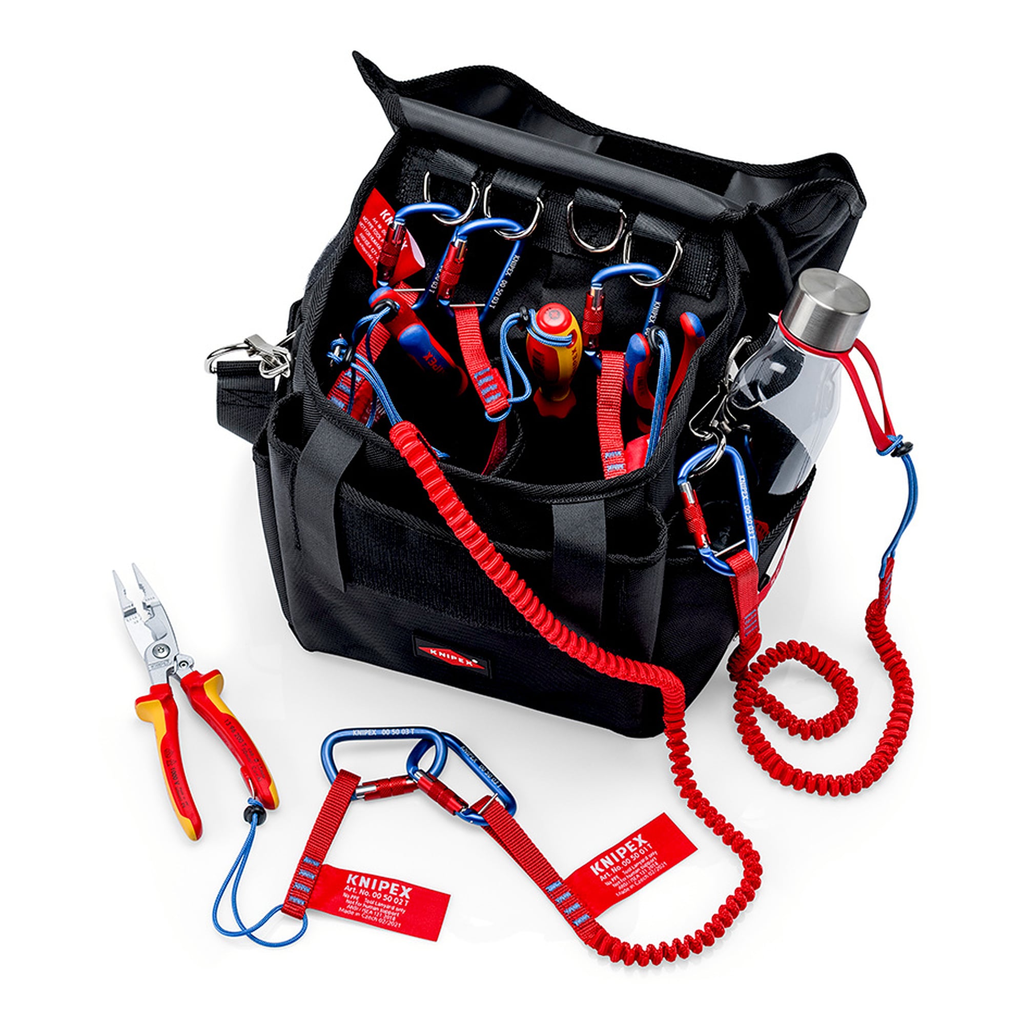 Werkzeugtasche für Höhenarbeiten, leer, klein, 12 Liter, belastbar bis 10 kg