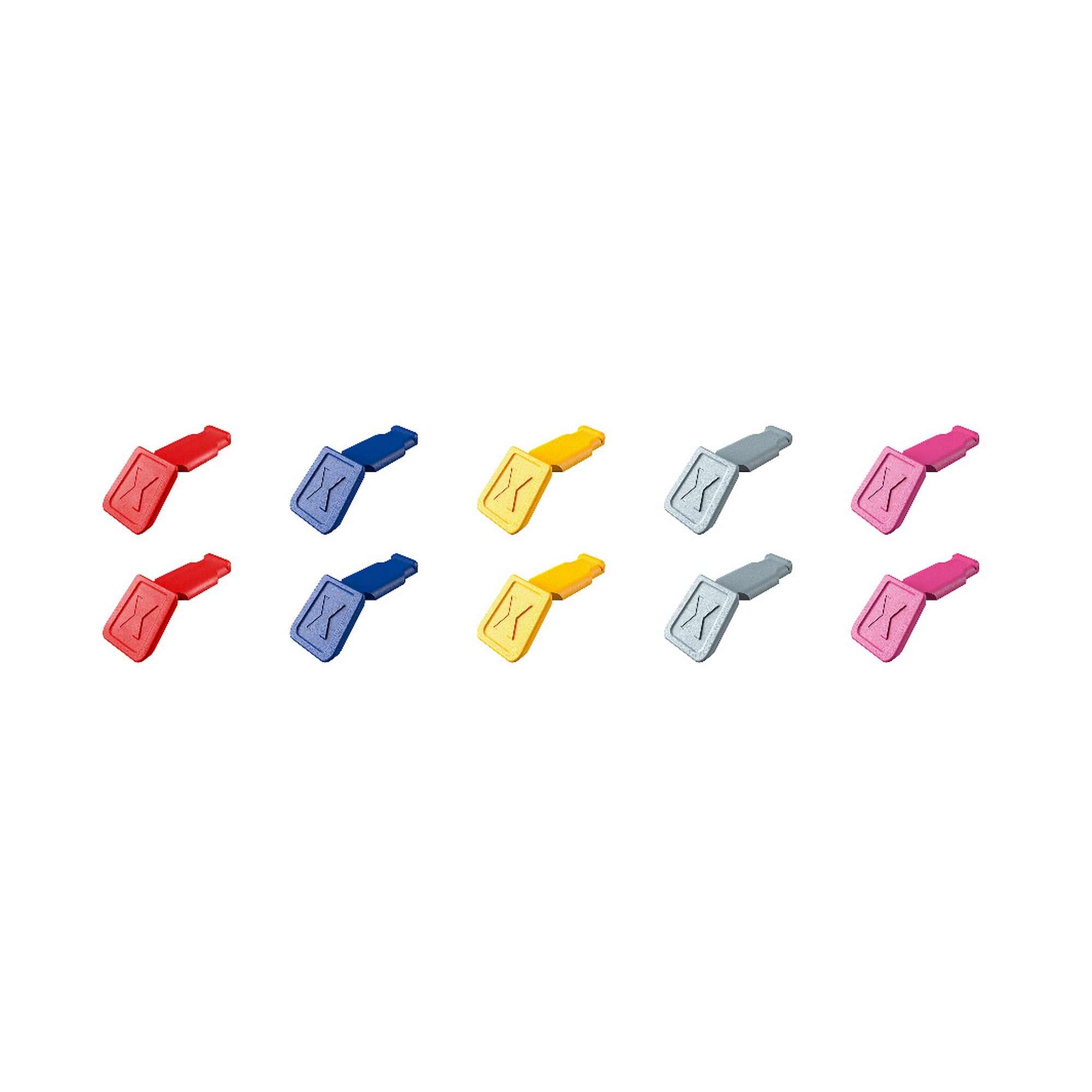 Clips ColorCode mélange de couleurs 1, 2 clips par couleur, 10 pièces