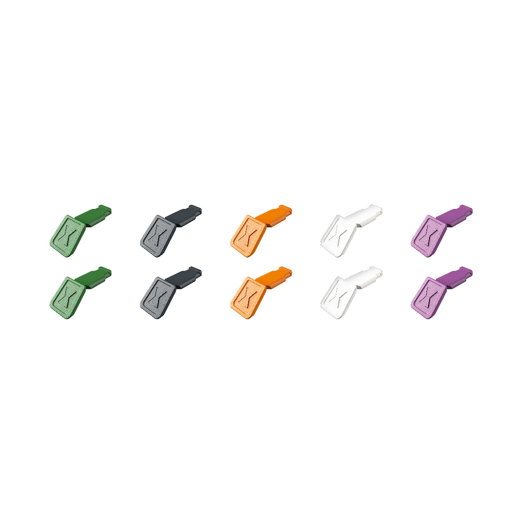ColorCode Clips colour mix 2, 2 clips each in 5 colours, 10 pieces