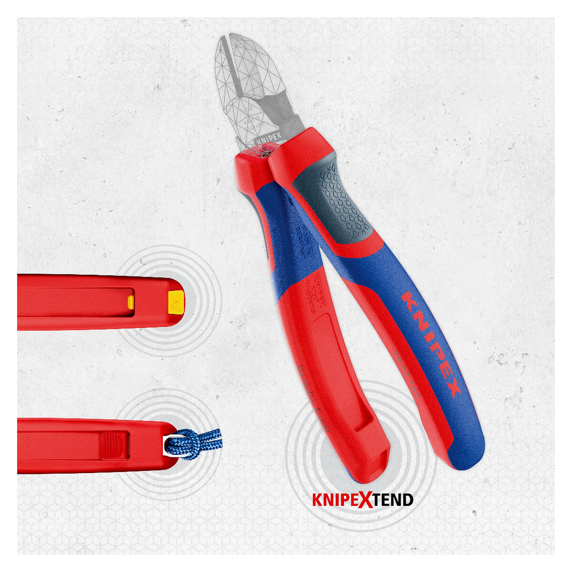 ColorCode Clips anthracite pour le marquage des outils avec KNIPEXtend, 10 pièces