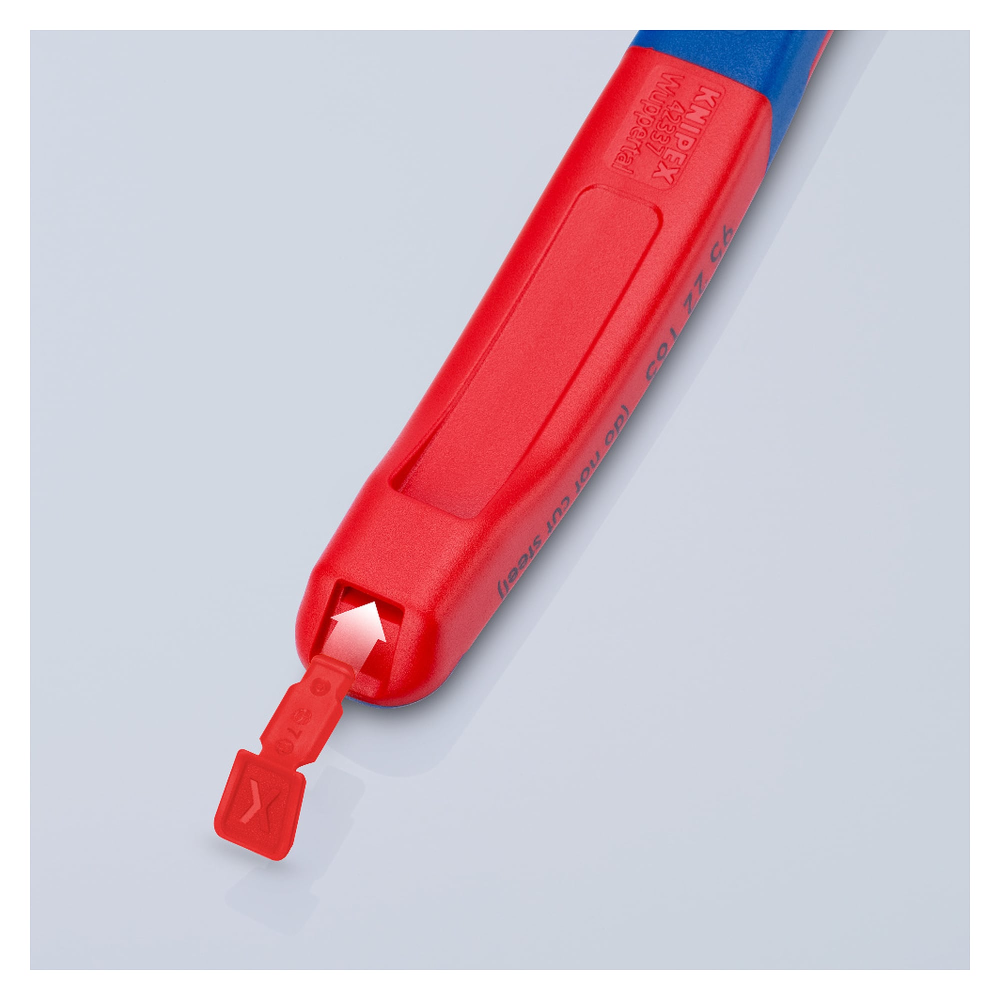 ColorCode Clips red for marking tools with KNIPEXtend, pack of 10