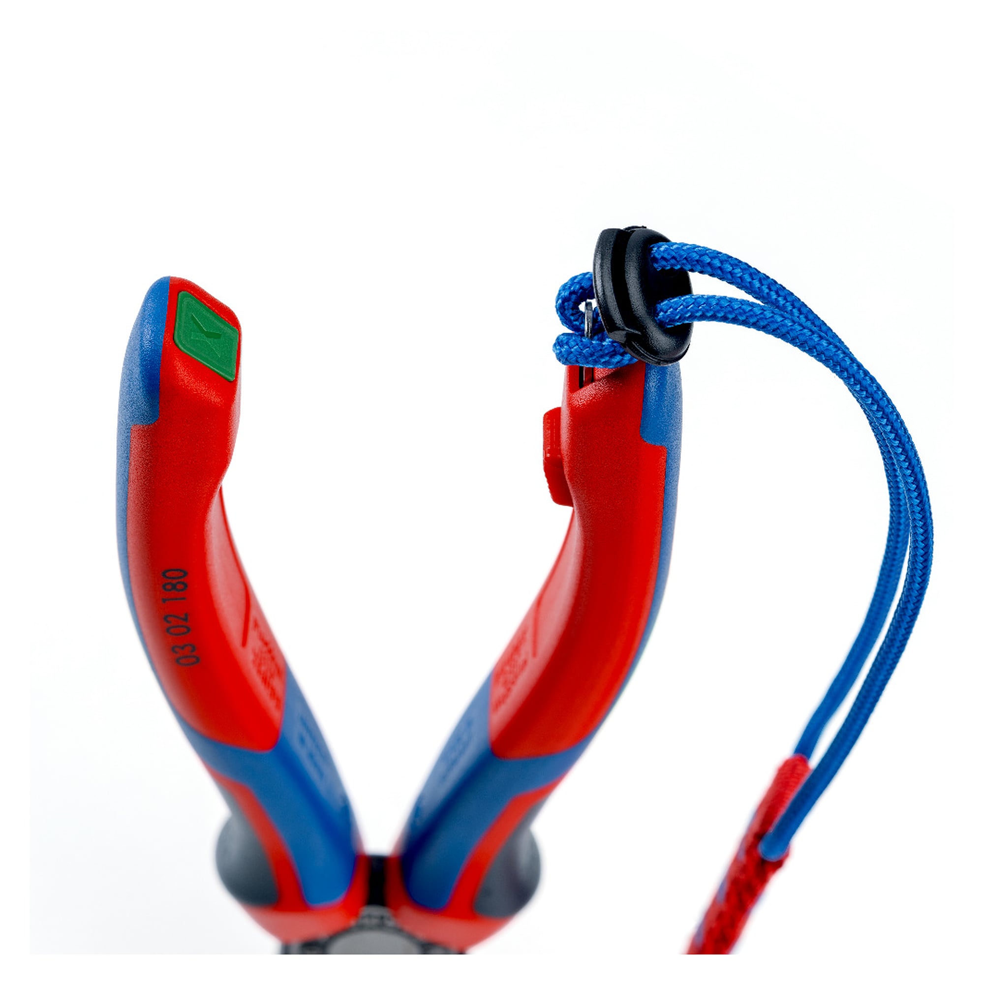 TetheredTool Clips red, 10 pieces, for fall protection on tools with KNIPEXtend, class 30 mm