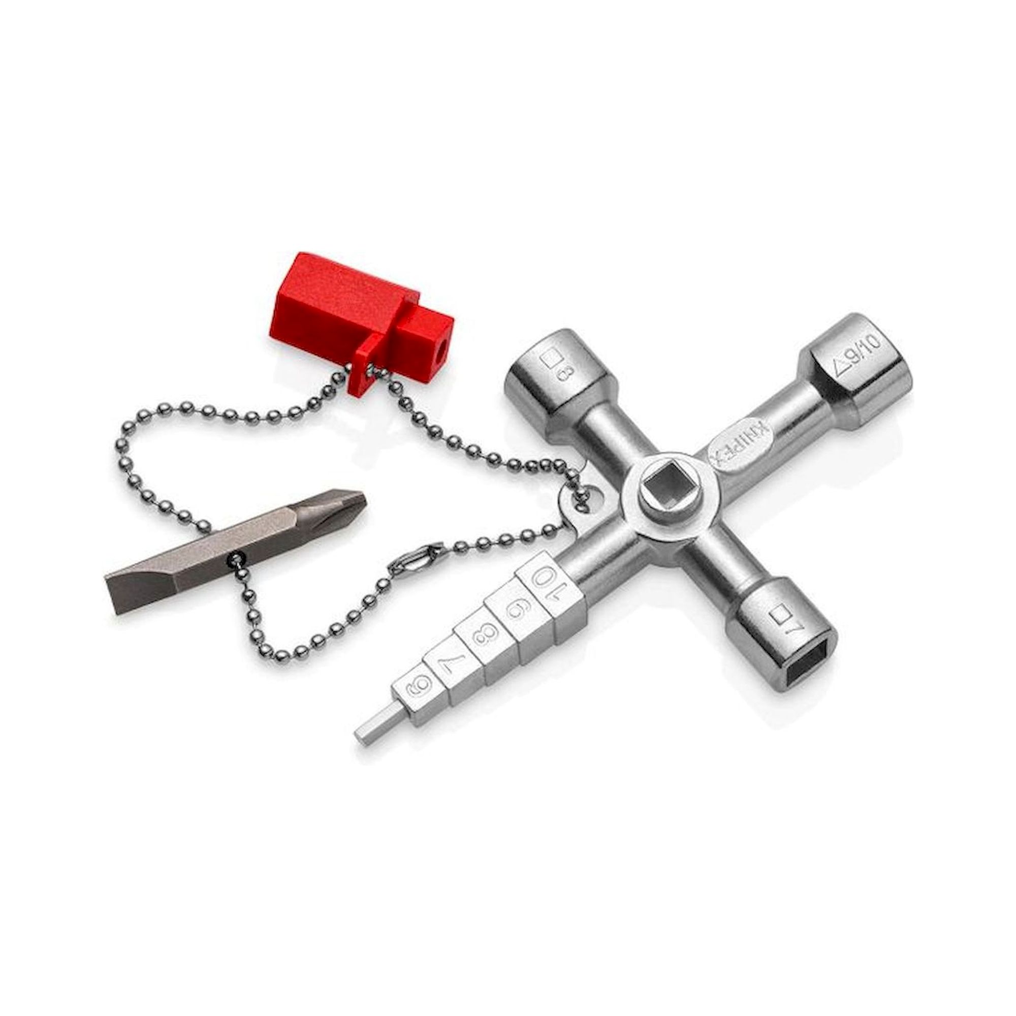 Knipex 00 11 04. Profi-Key für gängige Absperrsysteme, 90 mm