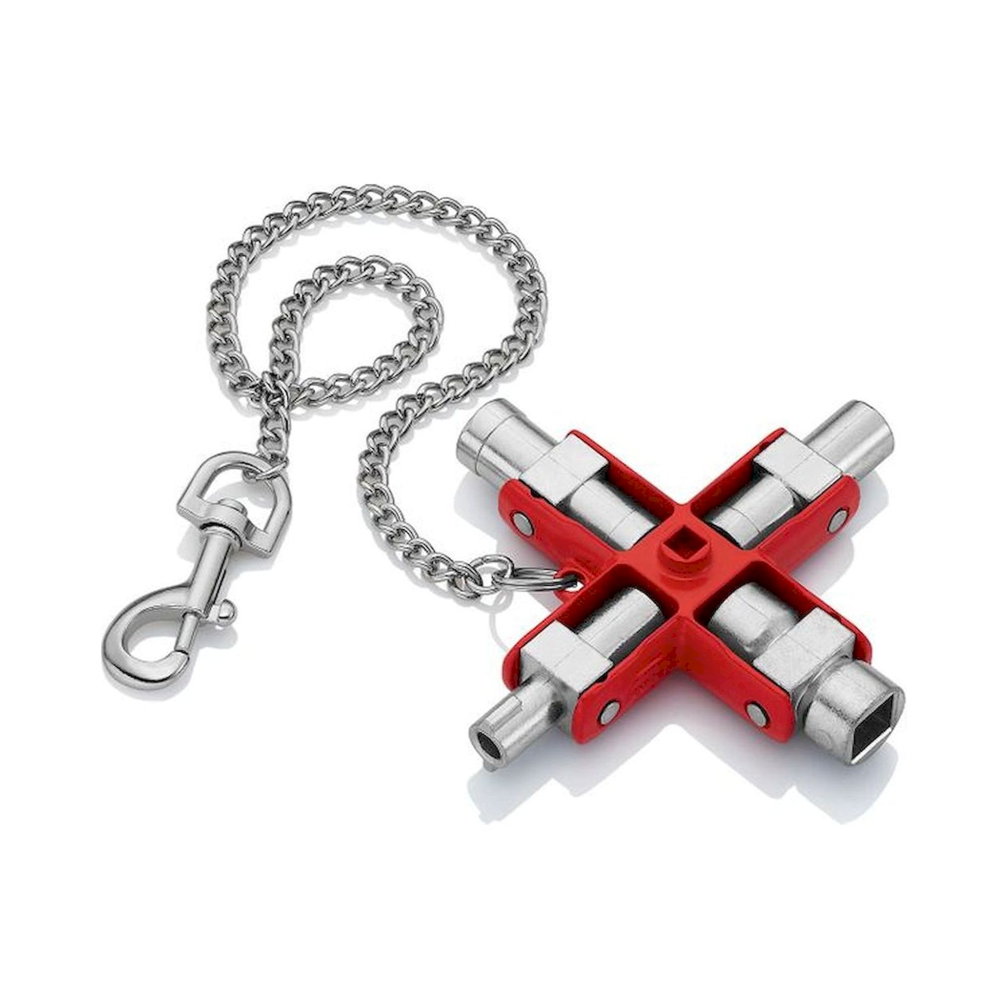 Knipex 00 11 06. Clé universelle pour armoires et systèmes de fermeture courants, 90 mm