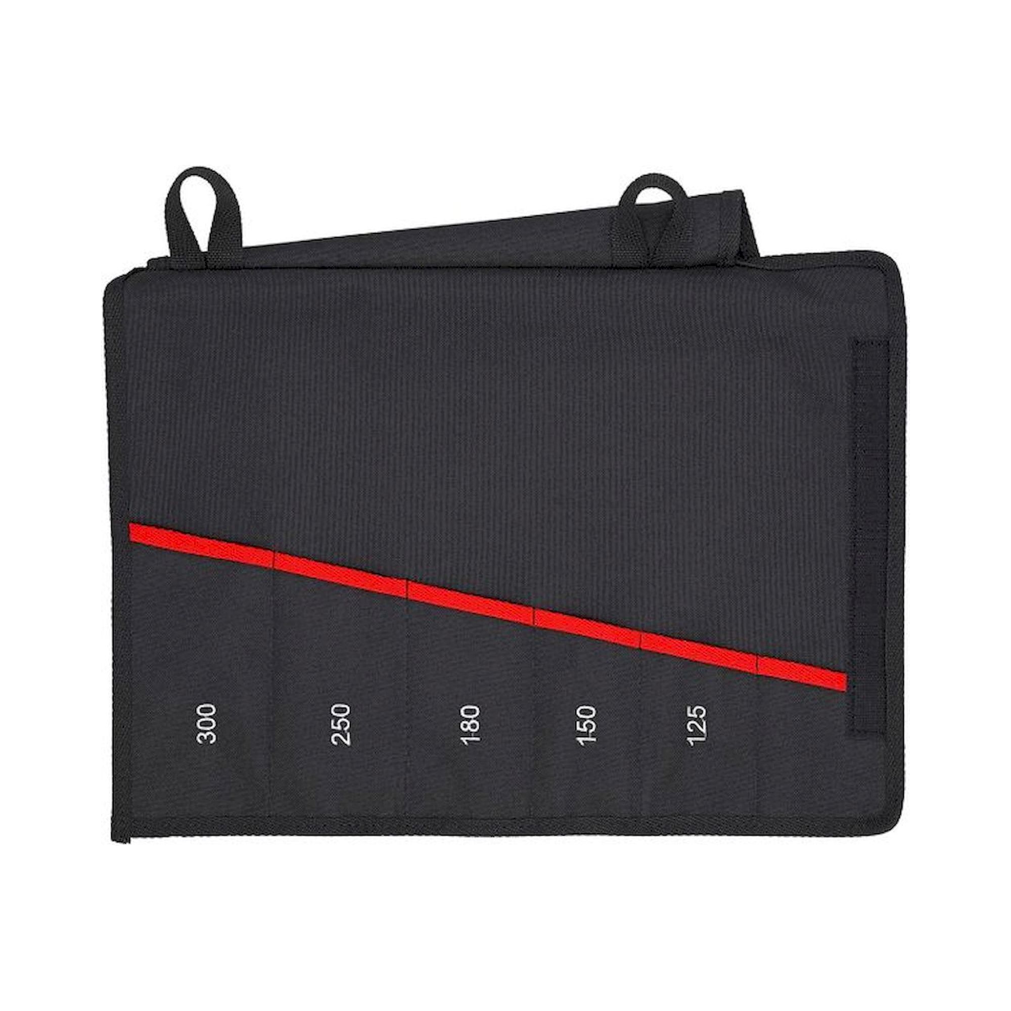 Knipex 00 19 55 S4 LE. Roller bag for pliers wrenches, 5 compartments, empty