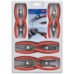 Knipex 00 20 04 SB. Precision circlip pliers set, 8 pieces, sales packaging