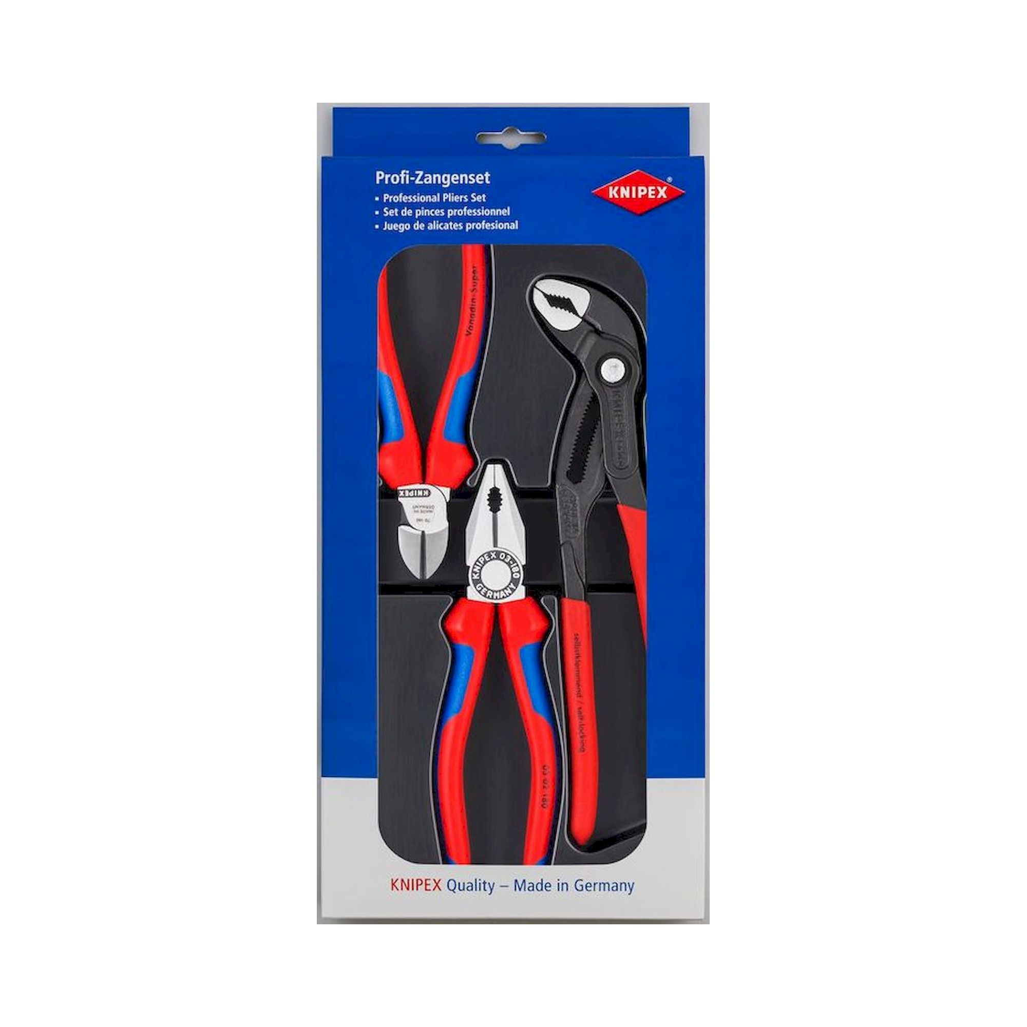 Knipex 00 20 09 V01. Werkzeug-Set "Bestseller", 3-teilig