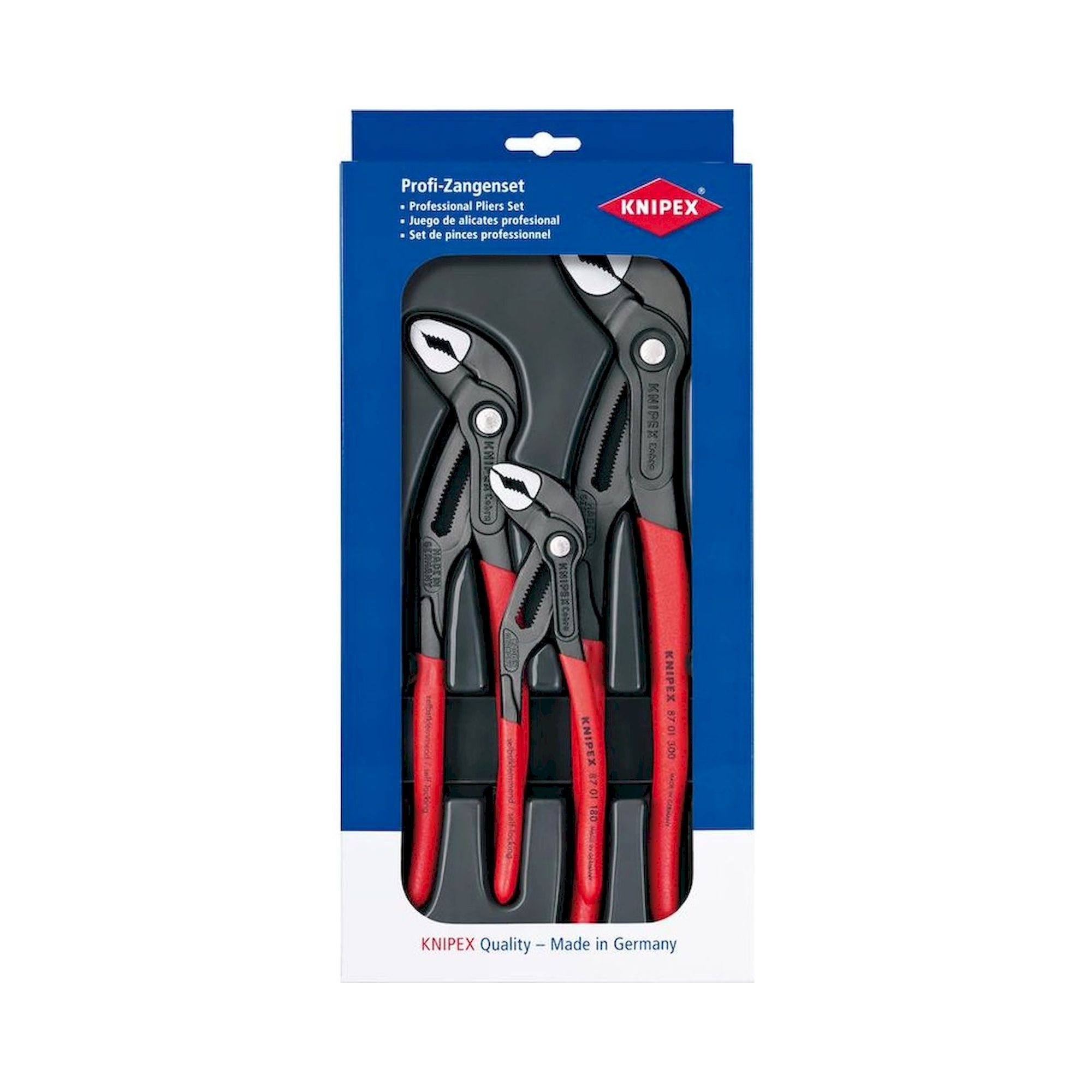 Knipex 00 20 09 V02. Werkzeug-Set "Cobra", 3-teilig