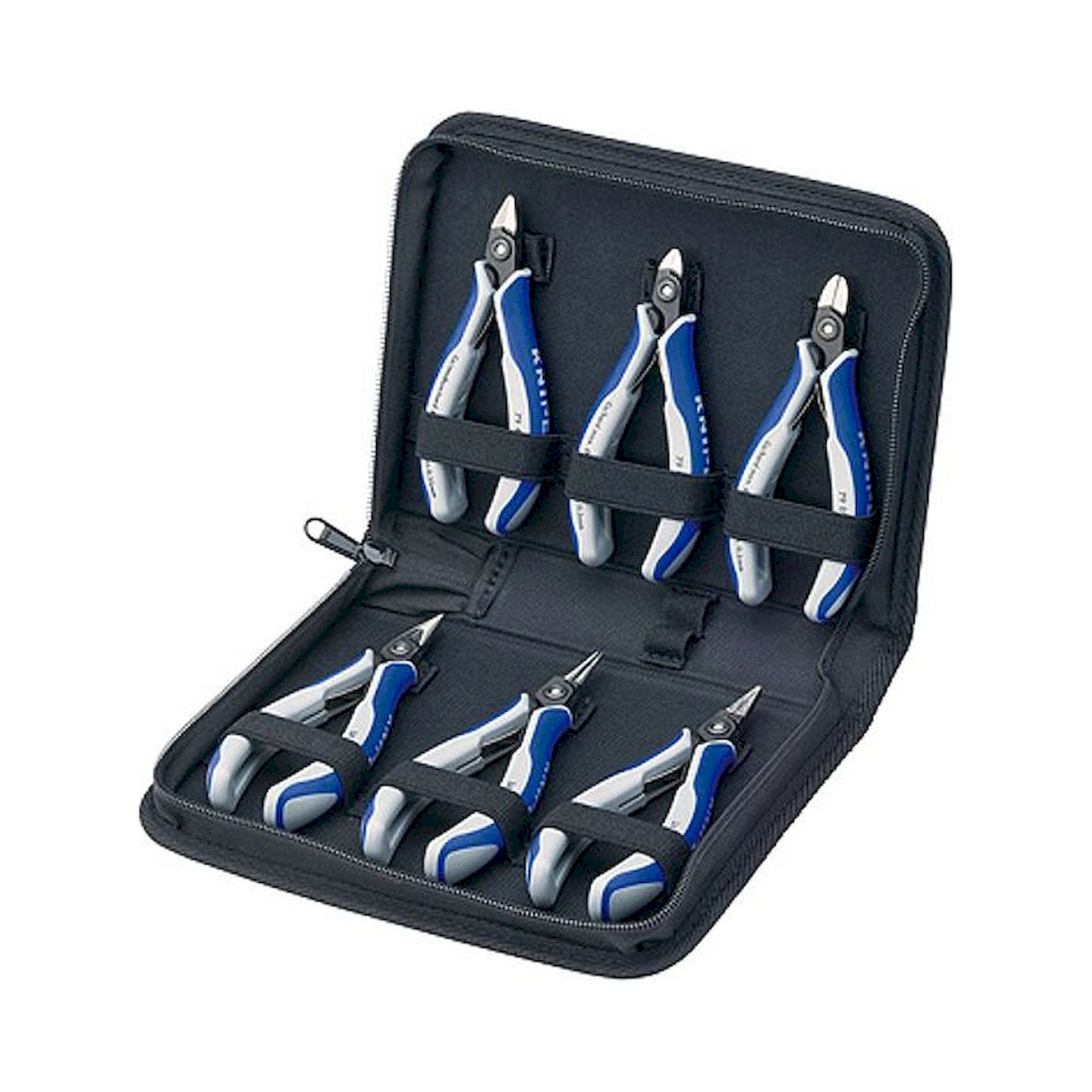 Knipex 00 20 16 P. Präzisions-Elektronikzangen-Set, 6-teilig