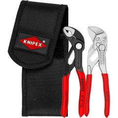 Knipex 00 20 72 V04. Mini pliers set in tool belt pouch, 2 pieces
