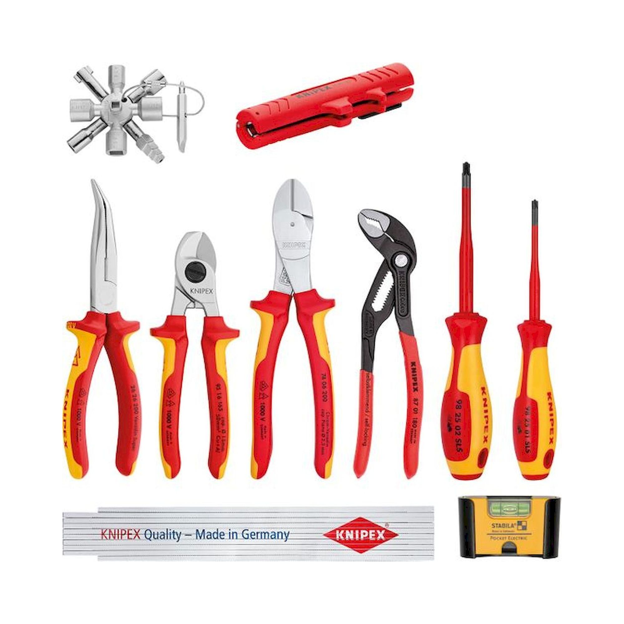 Knipex 00 20 90 V01. Erweiterungsset Elektro 1, 10-teilig