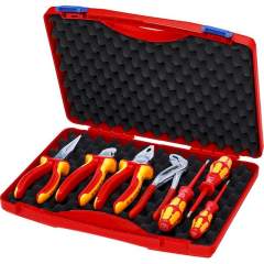 Knipex 00 21 15. Werkzeug-Box "RED" Elektro Set 2, 7-teilig