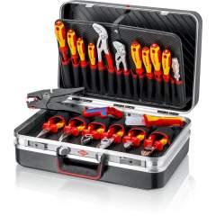 Knipex 00 21 20. Tool case "Vision24" electric, 24 pieces