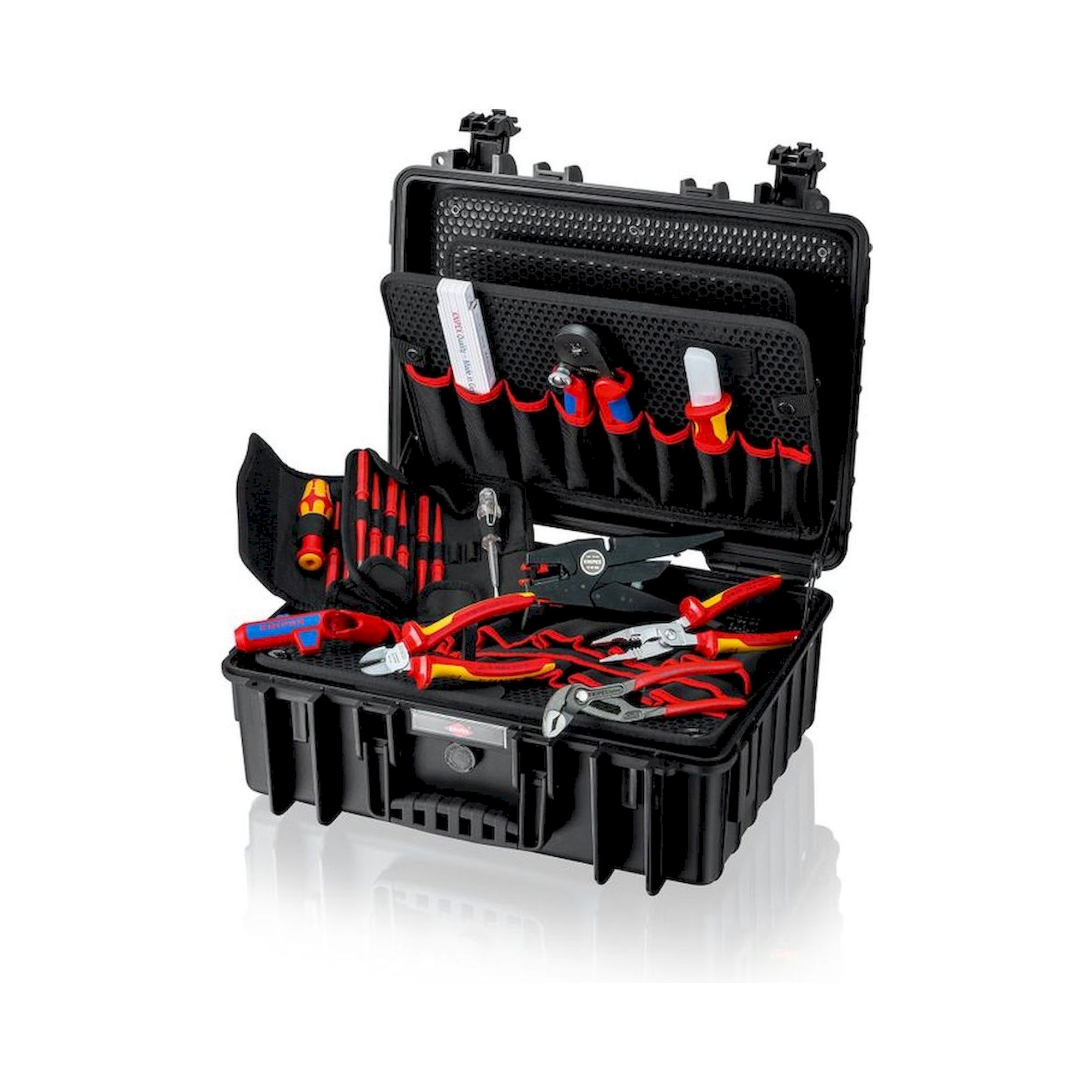 Knipex 00 21 35. Werkzeugkoffer "Robust23" Elektro, 25-teilig