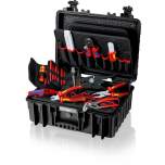 Knipex 00 21 35. Tool case "Robust23" electric, 25 pieces