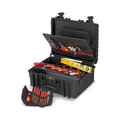 Knipex 00 21 36. Werkzeugkoffer "Robust34" Elektro, 26-teilig