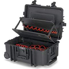 Knipex 00 21 37 LE. Tool case "Robust45 Move" electric, empty, with integrated wheels and telescopic handle