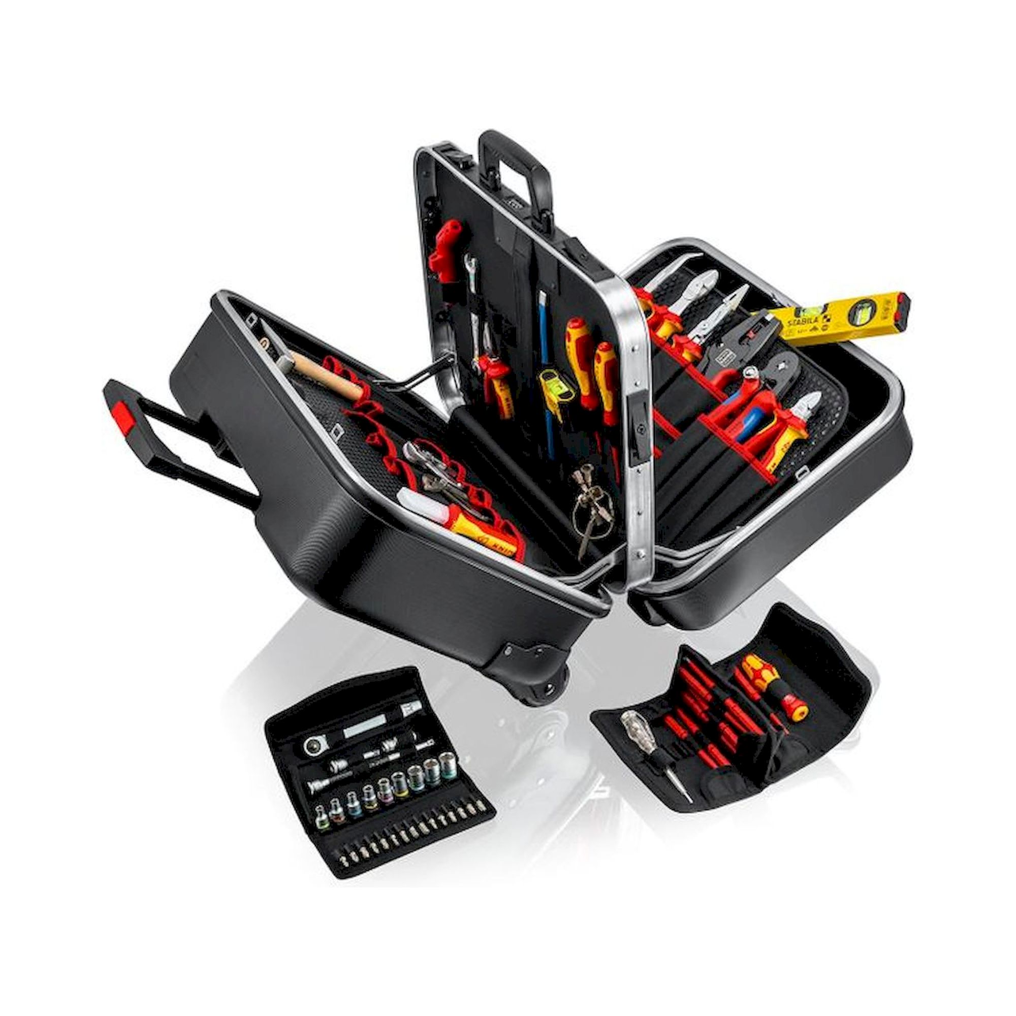 Knipex 00 21 41. Werkzeugkoffer "BIG Twin Move" Elektro, 65-teilig