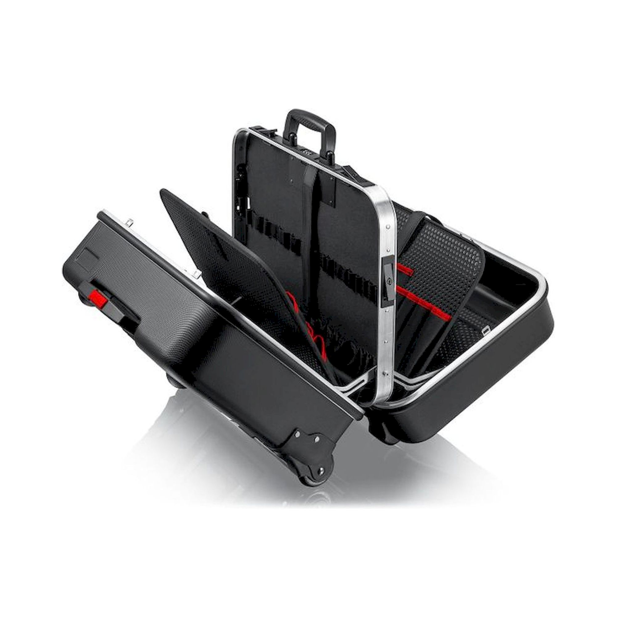 Knipex 00 21 41 LE. Werkzeugkoffer "BIG Twin Move" Elektro, mit integrierten Rollen und Teleskopbügel, leer