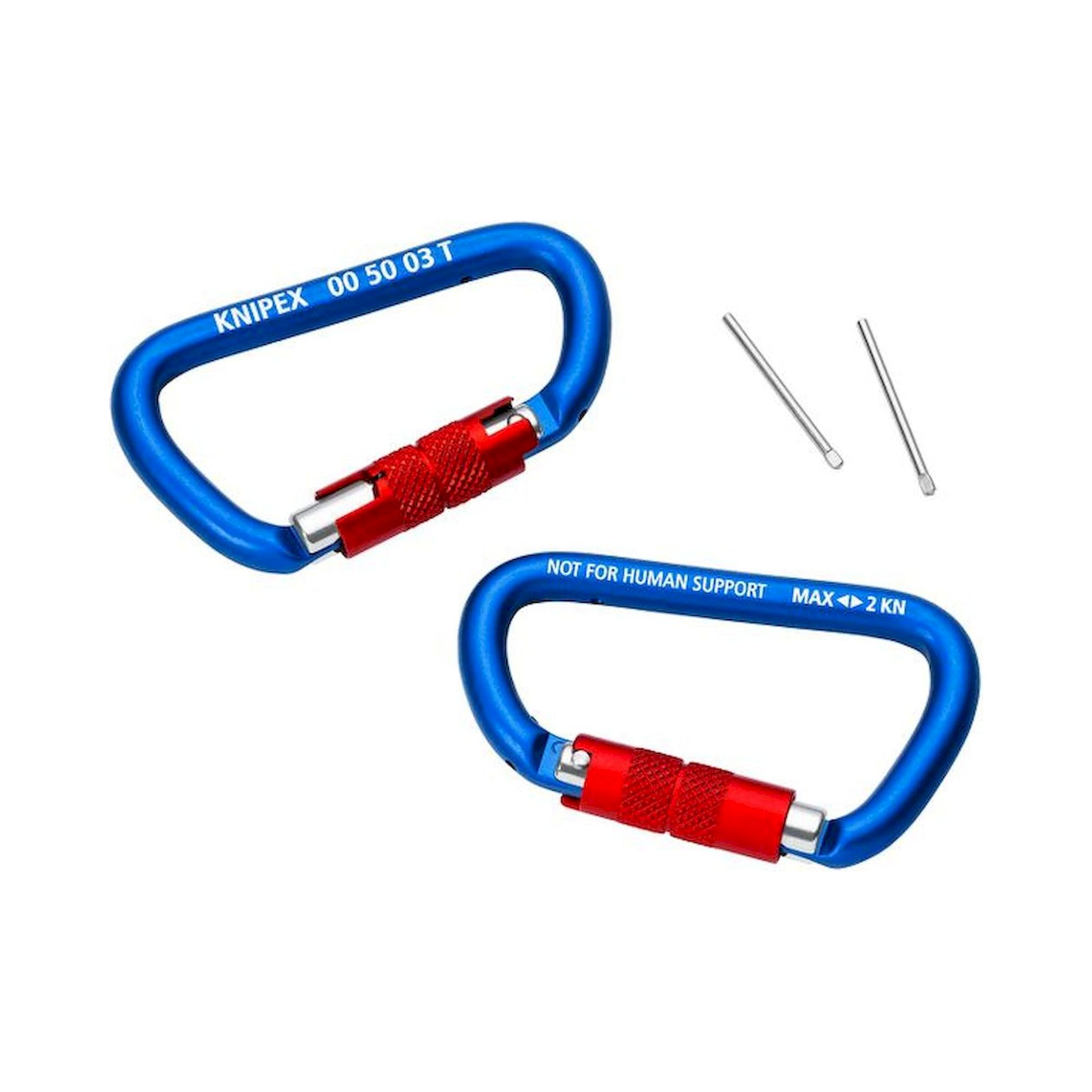 Knipex 00 50 03 T BK. Material carabiner, 2 pieces